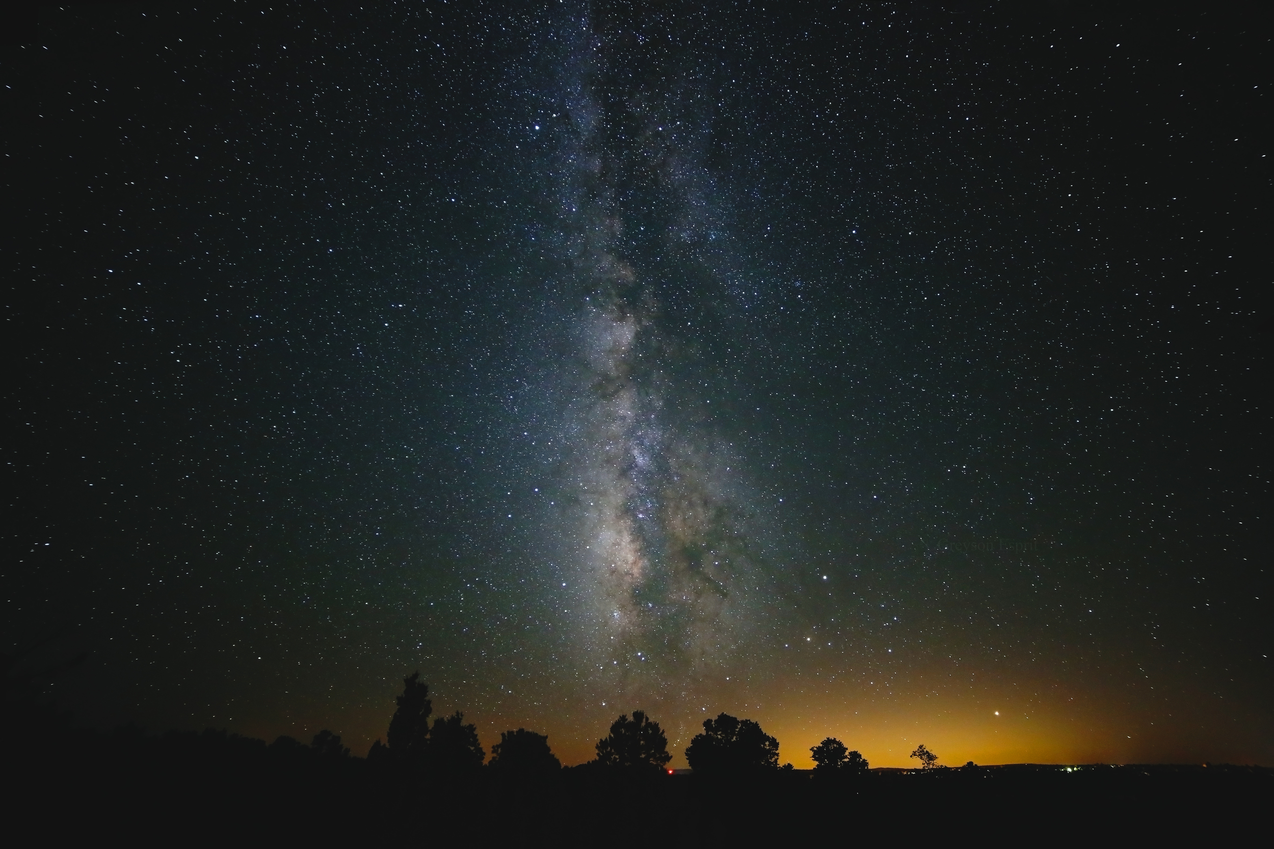 Milky Way Over The City